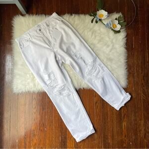 PISTOLA Presley High Rise Relaxed Roller Jeans White Blizzard NWT